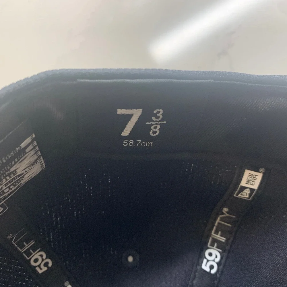 New Era New York Yankees Batting Practice Low Profile Navy 59FIFTY Hat Cap 7 3/8